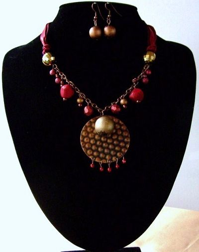 fashion jewellery pls -      QN 081 NECKLACE AND EARRING SET
